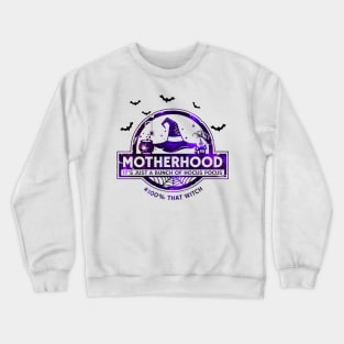 Motherhood Just A Bunch Of Hocus Personalized Gift Mother Halloween Crewneck Sweatshirt